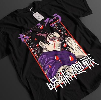2026 Лето Jujutsu Kaisen Аниме Чосо Печатные Свободные Футболка с коротким рукавом Детская Чистый хлопок Модный Унисекс Повседневная Свободная Y2k