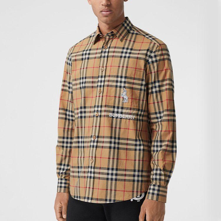 Burberry Рубашка Мужская Архивный Бежевый 80320641