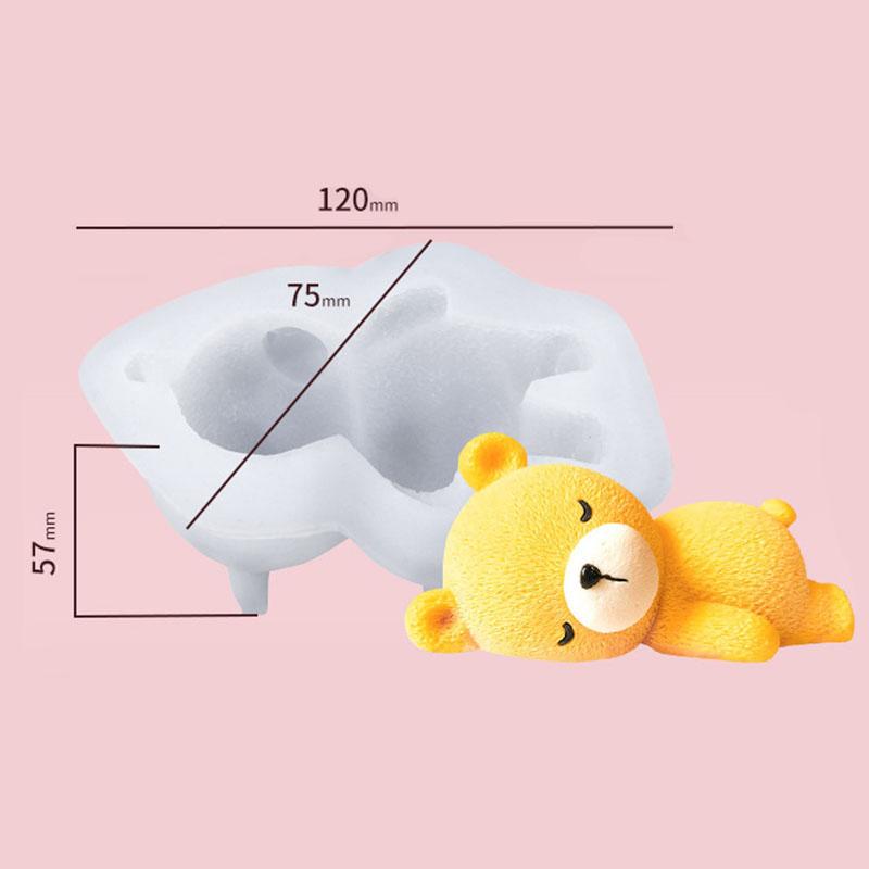 1 шт. Силиконовые формы для торта в виде спящего медведя, форма для мусса, пищевые инструменты для выпечки десертов, кухонные принадлежности, кухонная пекарня, сделай сам