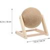 Balacoo Cat Scratching Ball: Sisal Scratcher Toy, Interactive Grinding Claw Ball, Rotatable Exercise Wheel To Toy for Small Cats
