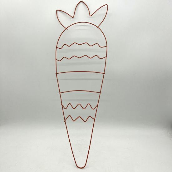 Пасхальный венок рамка в форме кролика, яйца, моркови, металлическая проволочная форма, проволочная рамка для венка своими руками, пасхальные венки, гирлянды, домашний весенний декор