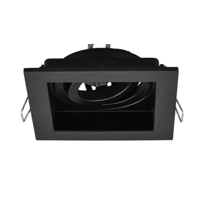 Support de spot Beta R4 carré noir MR16 GU10/GU5.3