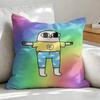 KKetnipz Cute Funny Cushion Cover Soft Plush Fabric DoubleSided Printed Sofa Cushion Cover for All Seasons Home Decor