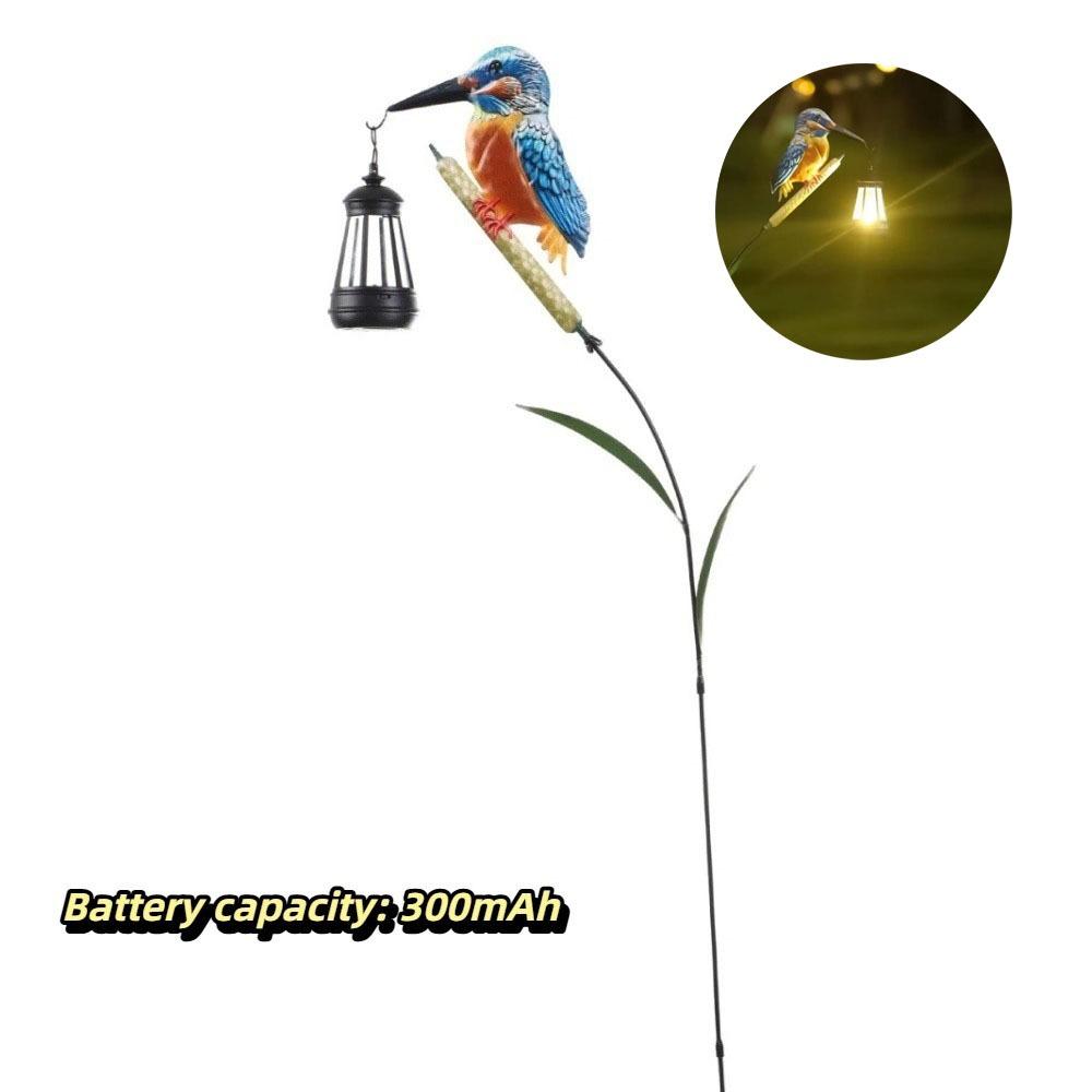 Soft Glow Solar Hanging Lantern Warm Light Bird Shape Decorative Bird Lantern Solar Energy Automatic Lighting