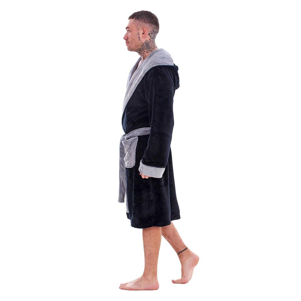 Keanu Mens Fleece Dressing Gown
