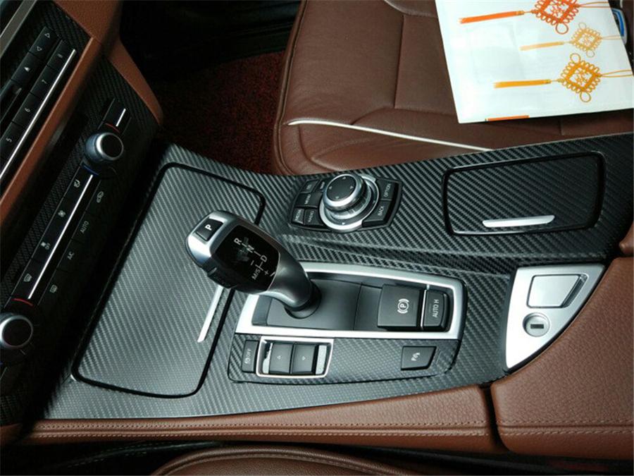 For 2011-2017 BMW 5 Series F10 F18 Interior DIY Trim Stickers Carbon Fiber Style