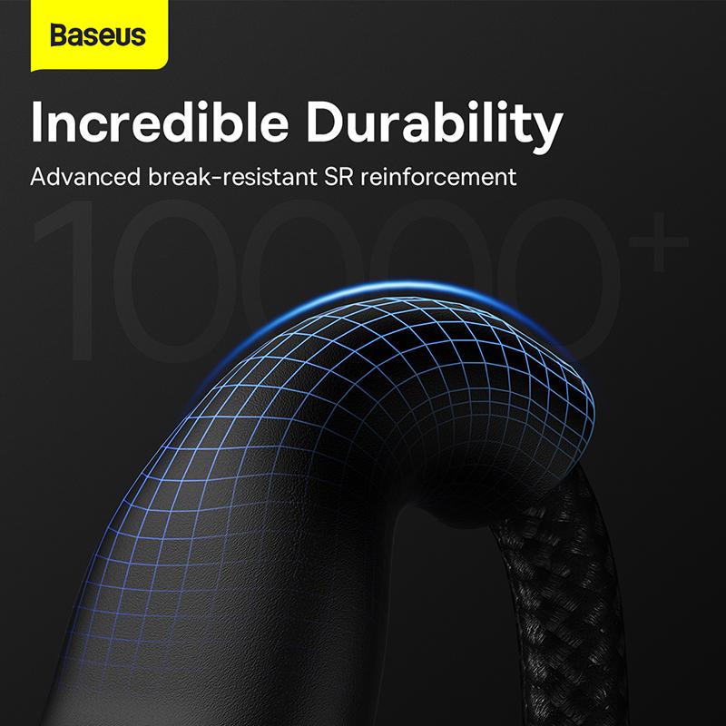 Baseus Flash Series One-for-three Fast Charging Data Cable USB To M+L+C 100W