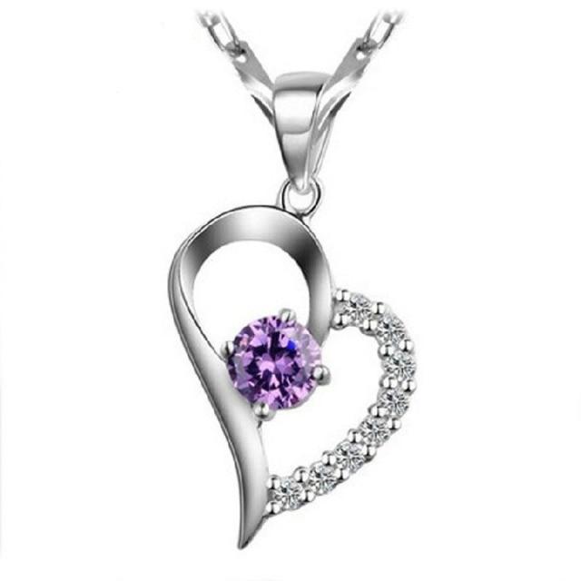 925 Sterling Silver Pendant Necklace For Women Heart Necklace Silver 925 Jewelry Women Necklace 925