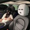 Universal Car Seat Headrest Cover Balaclava 3Hole Full Cover Halloween Christmas Funny Car Decoration
