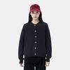 Uniqlo × Сотрудничество Comptoir Des Cotonniers Осень/Зима 25 Однобортный Круглый Вырез Однотонный Ребристый Край Повседневный Свободный Вязаный Свитер Женские топы 480025-69