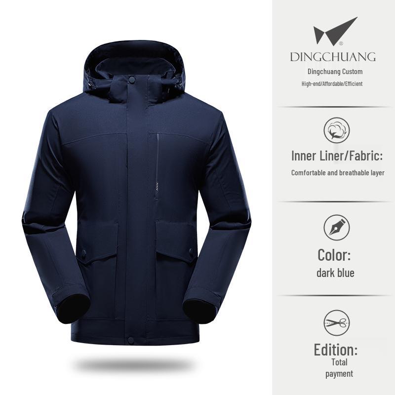 Ветровка с капюшоном и вышивкой для Toyota Honda, рабочая одежда для улицы - Легкая куртка на молнии