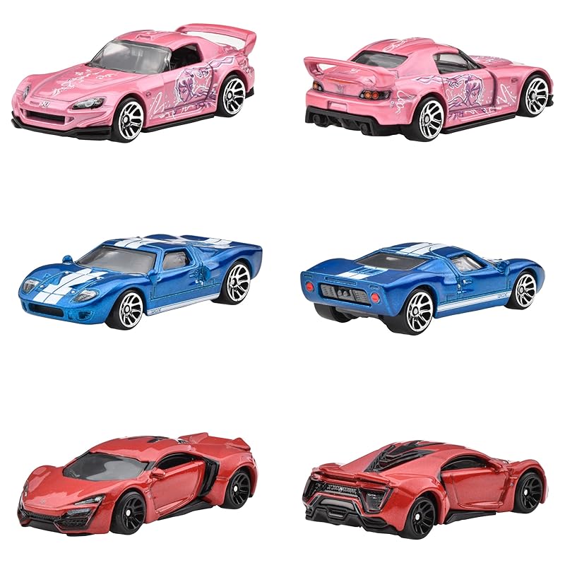 Колеса Hot Wheels) Форсаж 10 машин набор игрушечных машин мини машинка от 3 лет мульти HVX27