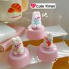 Cute Mechanical Kitchen Timer 60 Minute Cooking Timer Portable Rabbit  Timer  Reminder Tool