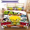 3pcs Custom Name Tweety Bird Bedding Set Duvet Cover Closure Includes 1 Duvet Cover & 2 Pillowcases, Soft and Comfortable for All Seasons.