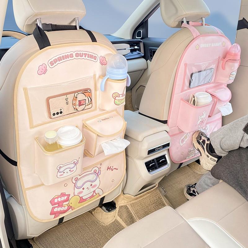 Органайзер для заднего сиденья автомобиля, противоударный коврик для заднего сиденья, износостойкий коврик для защиты от грязи, универсальная сумка для хранения спинки сиденья автомобиля