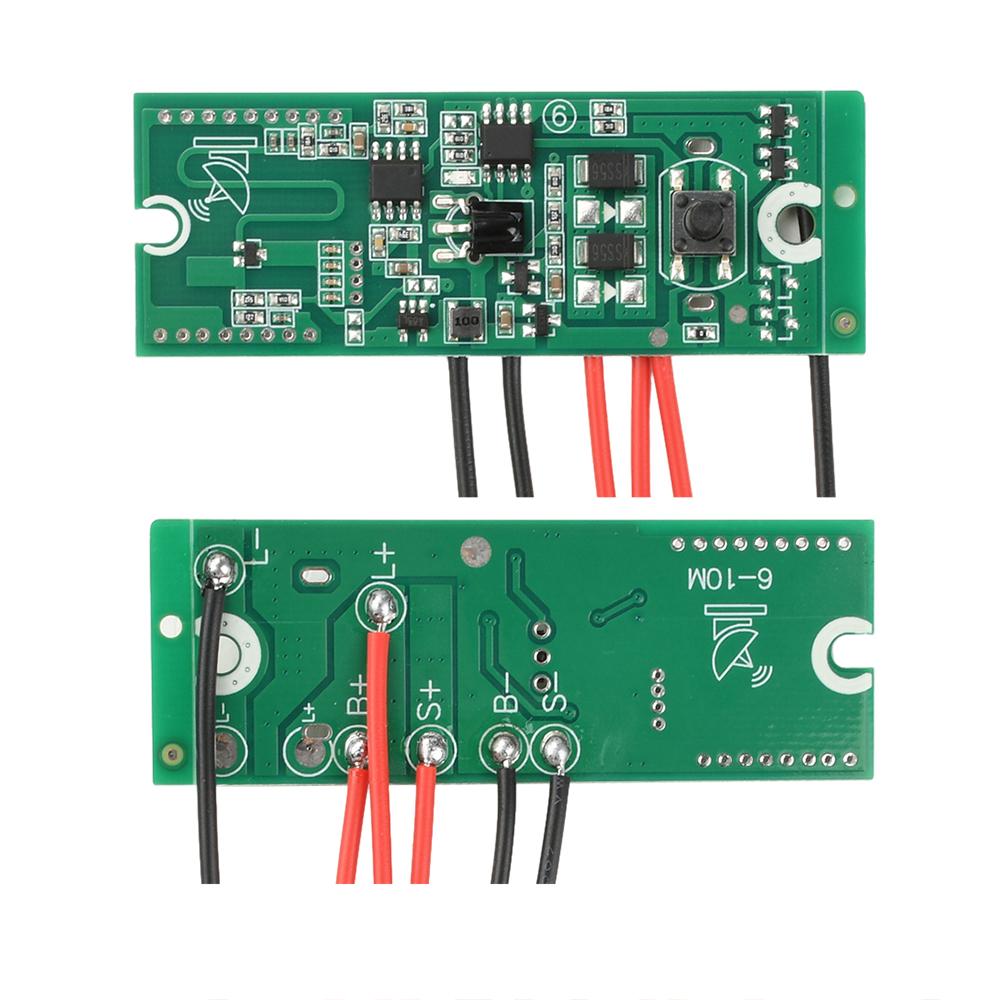 3.2V 3.7V Solar Light Circuit Board Remote Control With Power Off Memory Radar Human Body Sensing Function For 5-10M