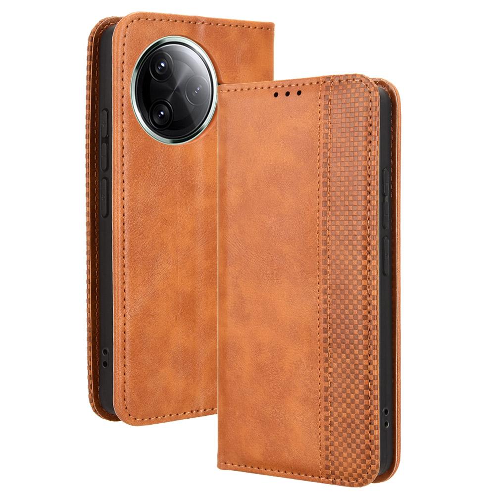 Кожаный чехол-кошелек с подставкой с ретро-текстурой для Xiaomi Redmi K80 5G/K80 Pro 5G/Poco F7 Pro 5G/Poco F7 Ultra 5G