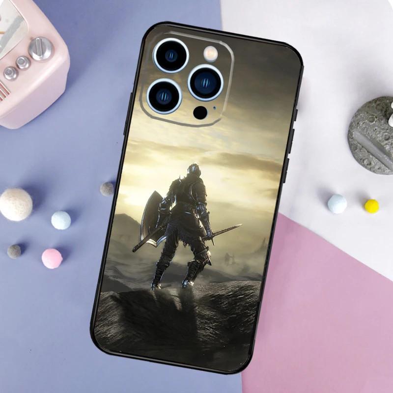 Чехол для мобильного телефона iPhone16, чехол для мобильного телефона Dark Soul, окрашенный противоударный чехол, противоударный чехол для мобильного телефона.