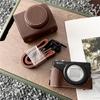 Роскошный чехол для камеры из искусственной кожи для Canon PowerShot G7X Mark II III G7X2 G7X3 G7XII G7XIII с отверстием для батареи, полная защита с ремешком
