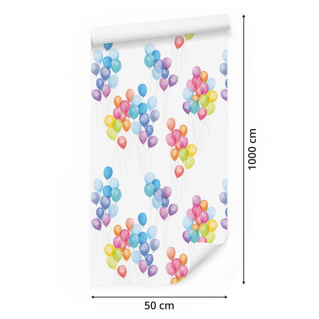 Colorful Balloons Wallpaper for Living Room and Bedroom 50x1000