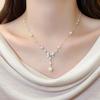 2025 Silver Bow Pearl Pendant Necklace: Luxury Choker Design for Women