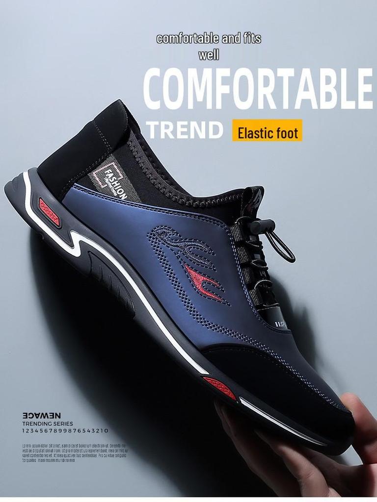 Мужские туфли слипоны из кожи в стиле business casual 2025