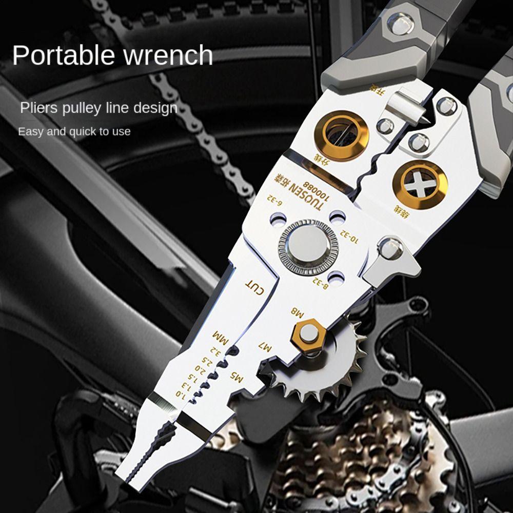 Нескользящие клещи для зачистки проводов Многофункциональный инструмент для зачистки проводов Электрик