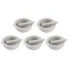 5 Set Ceramic Mortar Pestle Chemical Heat Resistant Scientific Laboratory Supplies