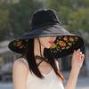 Шляпа женская летняя новая уличная панама защита от солнца козырек шляпа от солнца женская полосатая модная шляпа от солнца
