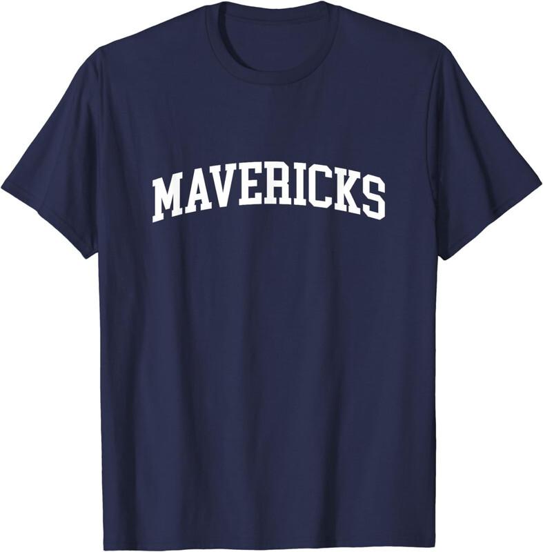 Mavericks Arch Vintage Retro College Athletic Sports Unisex T-Shirt Unisex T-Shirt