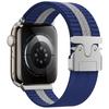 Nylon Watch Band for Apple Watch Series 10 Ultra 9 8 7 SE 6 5 4 3 2 1 46mm 49mm 45mm 44mm 42mm Stripe Design Parachute Buckle Strap