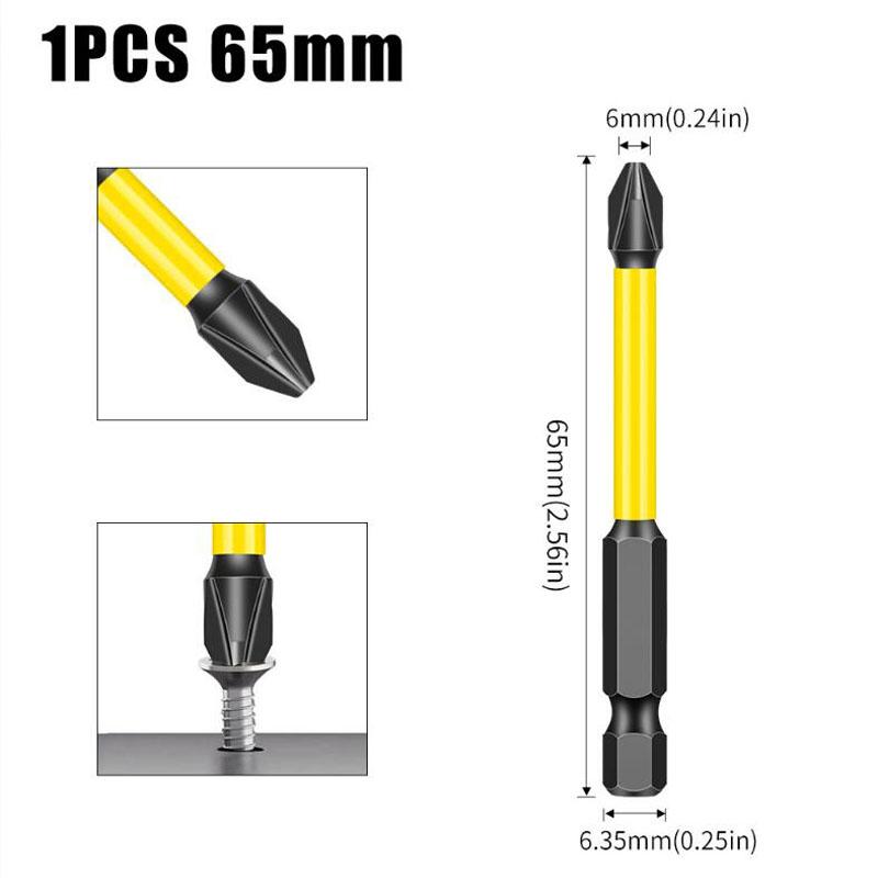 S2 Крестовая магнитная головка бита электрическая дрель электрическая отвертка головка бита высокая твердость нескользящая крестовая головка бита инструменты