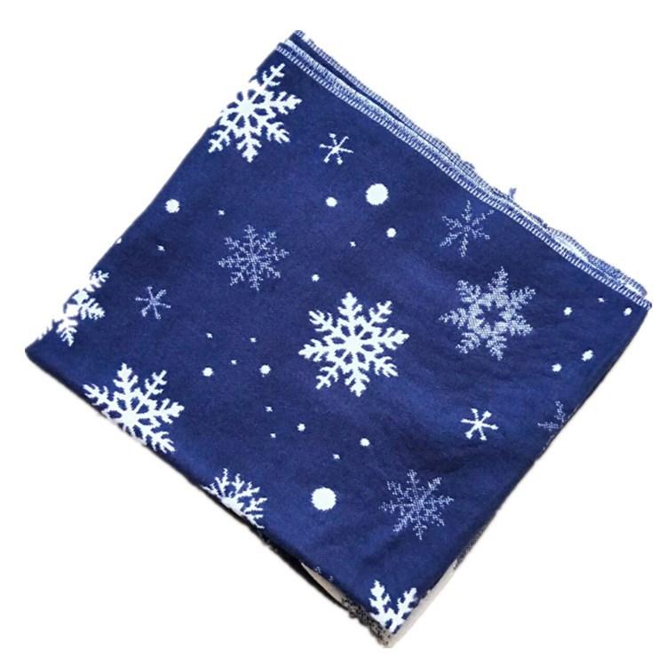 Fashion Snowflake Deer Scarf, Enlarged Size Fringed Imitation Cashmere Scarf, Dual-purpose Women's Scarf