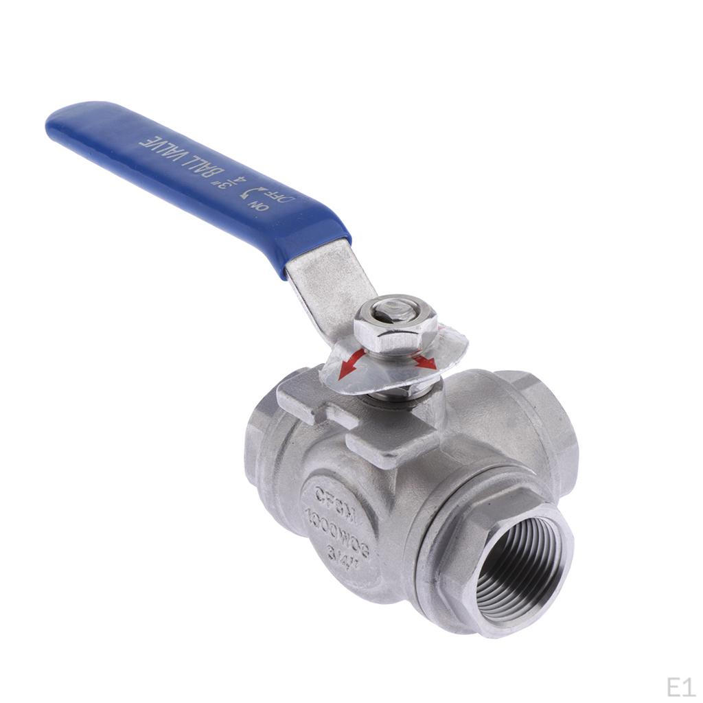 Нержавеющая сталь 304 для тяжелых условий эксплуатации для воды, масла и газа с синими фиксирующими ручками