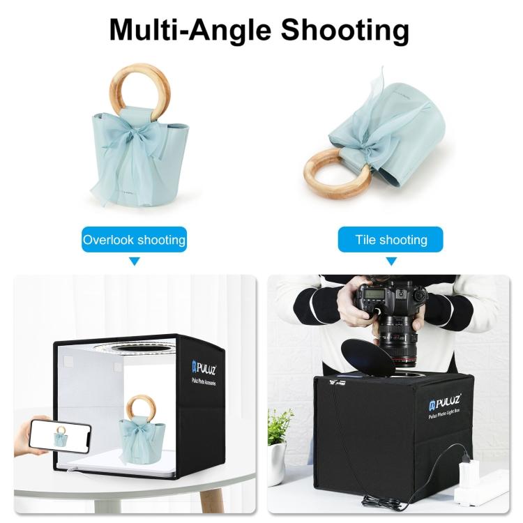 PULUZ Складная фотостудия 25 см + бестеневой свет