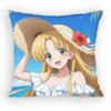 High School DxD Чехол на подушку Азия Ардженто Чехол от пылевых клещей Невидимая молния шелковистый Чехол на диванную подушку для спальни