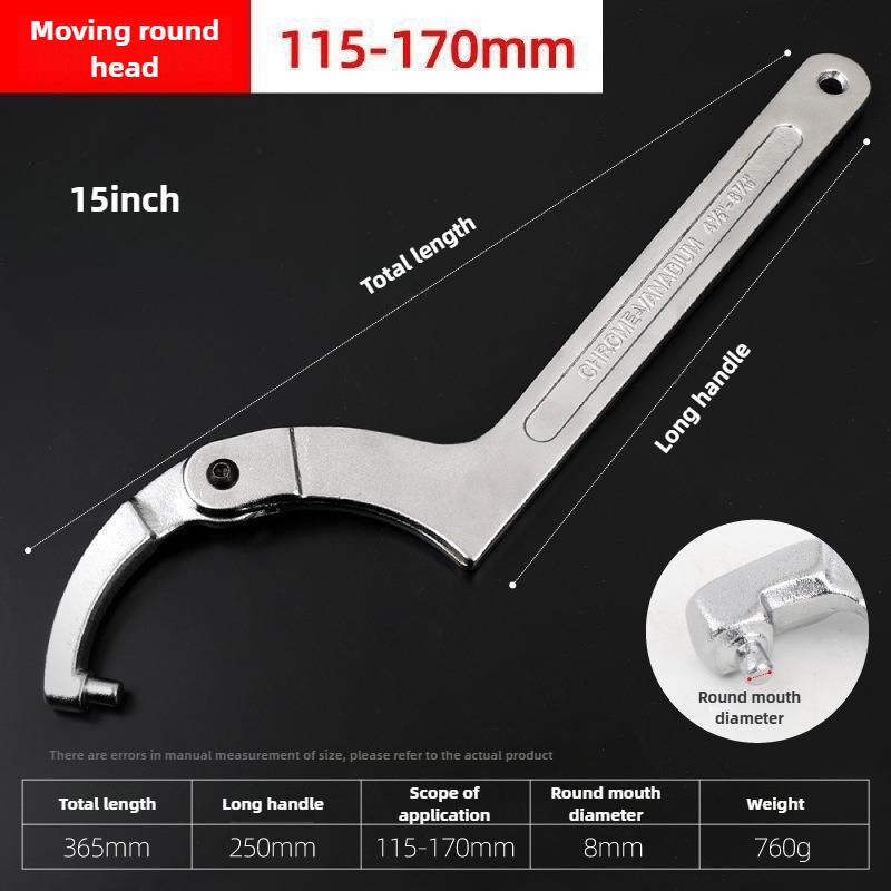 Регулируемый гаечный ключ-крюк Квадратная/круглая головка CR-V Ключ Инструменты для обслуживания и разборки автомобилей Многофункциональные ручные инструменты