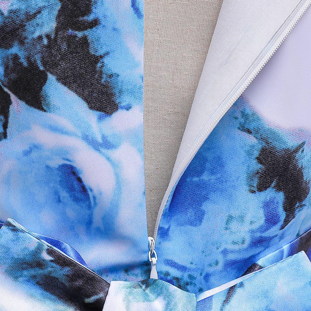 Платье с цветочным принтом для девочек, детское платье принцессы для девочек, платье для девочек на день рождения