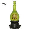 Haunted House Accents Lighted Halloween Witch Brew Glitter Light, Gothic Bottle Lamp with Unique Holiday Present Green Glow, Spooky Apothecary