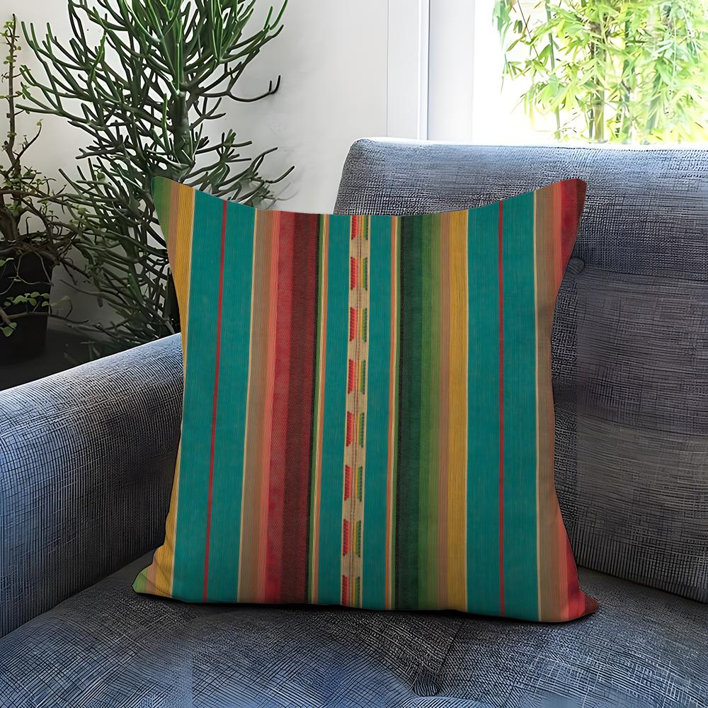 Artistic Background Patterns Cushion Cover Comfortable Reversible Pillow Cover Ideal for Car Sofa Bedroom Beyond