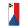 Coque iPhone - Drapeau Tchéquie - iPhone 11 Pro Max - Souple - Multicolore - Verticale
