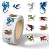 Cartoon Holiday Gift Sealing Stickers - 500 Self-Adhesive Journal Stickers per Roll