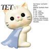 Bedroom Wall Ornament Cute Cat Light Switch Sticker, Adorable Kitten Self?Adhesive Socket Panel Resin Plate Cover Decor, Indoor Home Decor for Kids