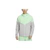 Windrunner Color Block Hooded Casual Long Sleeve Waterproof Lightweight Jacket Men Jacket Steam-Green FB7541376