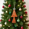 1pc Handmade Christmas Tree Pendant Set - Bohemian Style Hanging Decorations for Holiday Home, Backpacks & Door Frames