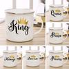 Funny King Queen Prince Princess Enamel Cup Gold Crown Print Mug Coffee Cups Cupshe Personalized Gifts Drinkware Unusual Tea Cup