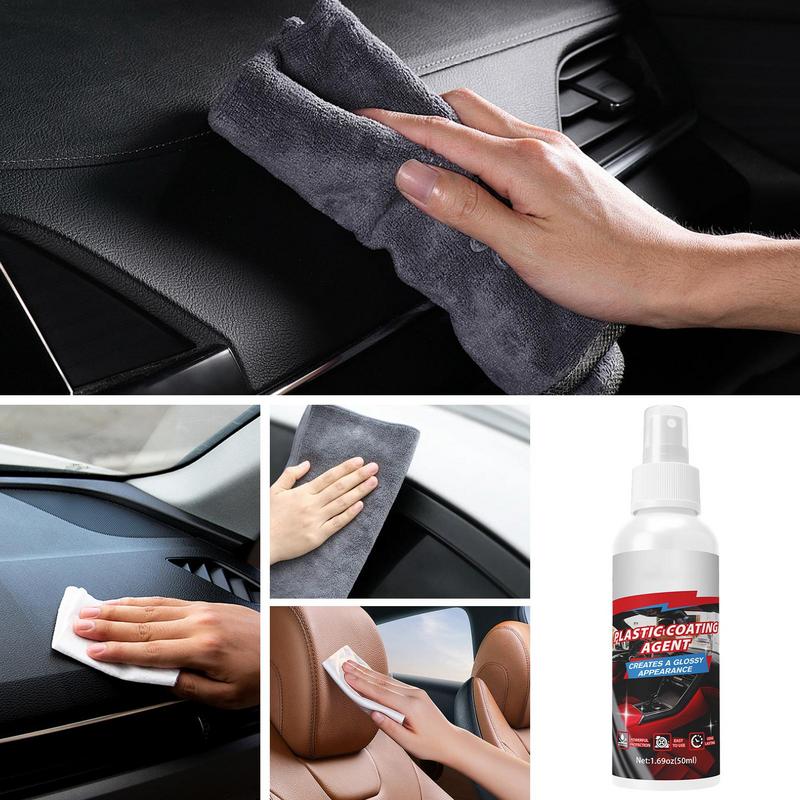 Средство для восстановления салона автомобиля, спрей для покрытия приборной панели с губкой, очиститель для восстановления салона, солнцезащитного козырька, центральной консоли