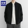 ROMON Men's Autumn Baseball Collar Knit Cardigan