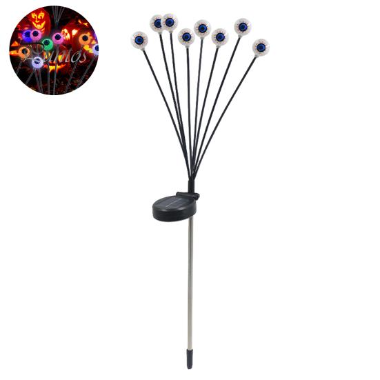 Хэллоуин наземный светильник на солнечной батарее уличный призрачный глазной светильник жуткий демонический глаз украшение для вечеринки на Хэллоуин двор садовый декор