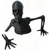 Distressed Design Half Body Skeleton Decoration Vintage Skeleton Figurines  Courtyard Garden